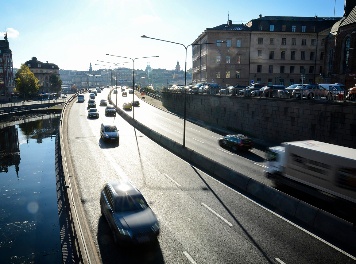 Biltrafik på Centralbron